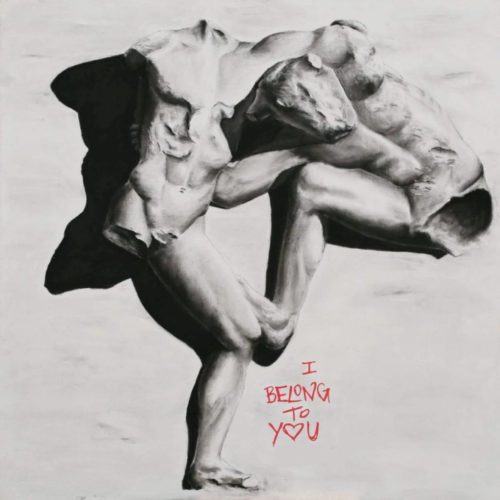 I BELONG TO YOU - 90x90 - carboncino e acrilico su tavola - 2017