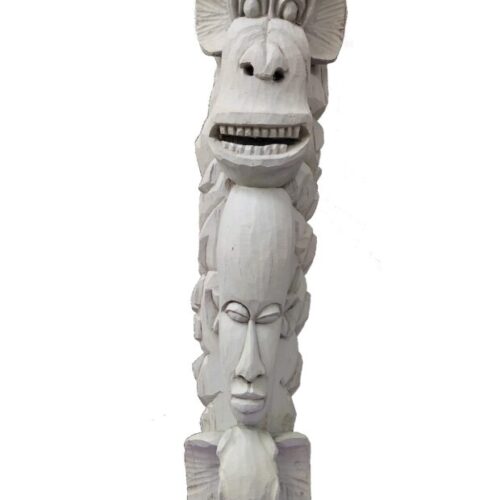 8 TOTEM #1 - Legno e vernice acrilica - h 110 cm