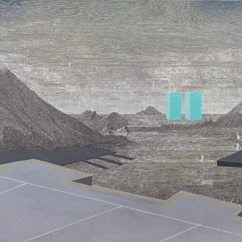 9 panorama, 40x 30, acrilico su stampa flatbad