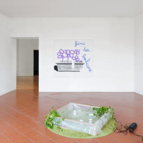 Fiori da balcone - Installation view with Chiara fantaccione